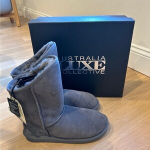 Australia Luxe Collective Charcoal Shearling Boots